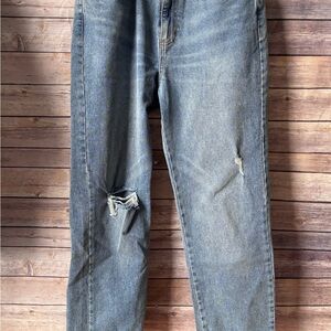 Cotton On Jeans Womens Size 6 Stretch Straight Leg Distressed Denim